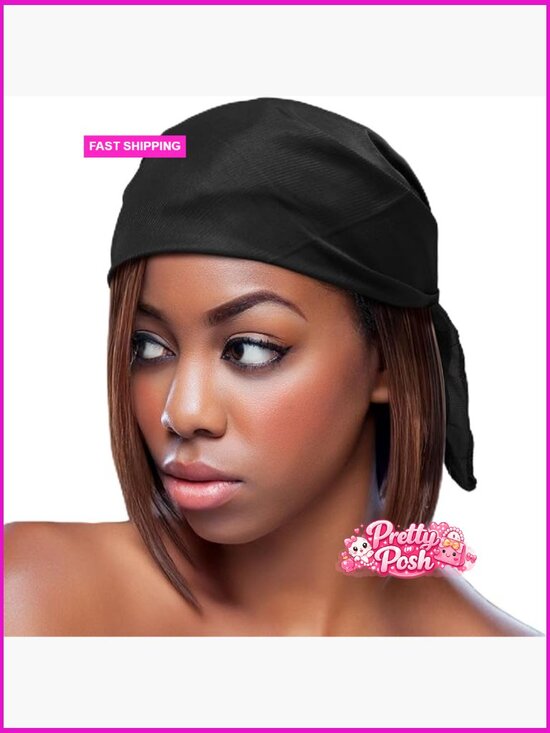 Accessories - Satin Head Scarf 30x30, Silk Hair Wrap for Sleeping, Headband